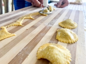 handmade pasta with grandma sant angelo romano agnolotti